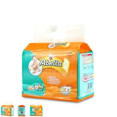 China Printed Small Ordear Quantity Support Abella Baby Diapers for Export in Different Color Diaper Bag Packing for sale