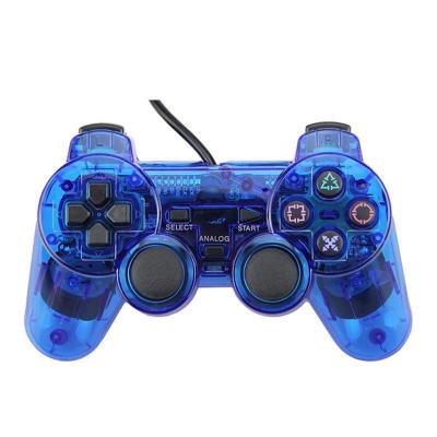 China VIBRATION game MOTOR wired controller in dual vibration with snowflake buttons for ps2 console for sale