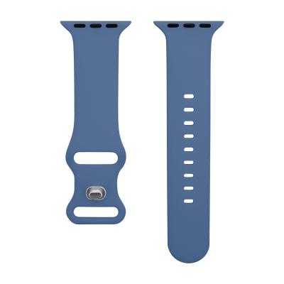 China Monochrome Bow Rubber Loop Silicone New For Apple Watch Band 40mm 42mm Sports Strap Watch Band For iwatch 7 for sale