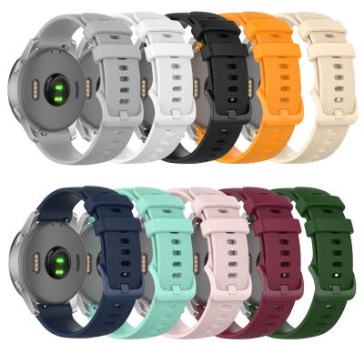 China 18 20 22mm Sports Silicone Flexible Watch Band For Garmin Venu Vivoactive 3S Vivoactive 4 4S Strap For Forerunner245/245M Wrist Strap for sale