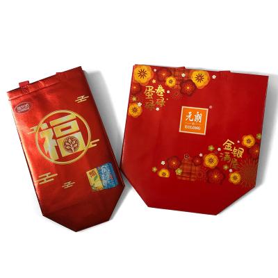 China Spot Handled RTS Fashion Non Woven Laminated Bag Waterproof Non Woven Polypropylene Sack Shopping Bag for sale