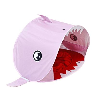 China Camouflage/Field Kids Playground Kids Pop Up Shark Play Beach Tent For Kids With Indoor And Outdoor Carry Case for sale