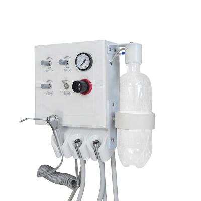 China Metal Work With Dental Portable Air Compressor / Air Conditioner Wall Mount Air Turbine Unit With Suction for sale