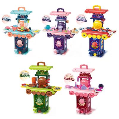 China 2021 New Article Combination Series Small Train Toy Colorful Creative Disassembly With Accessories 35.*18.3*22.9CM for sale