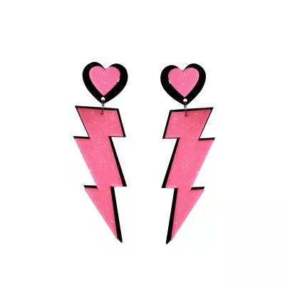 China CLASSIC Harajuku Shiny Handmade Hot Punk Style Vintage Is Acrylic Laser Earrings For Party Y2K Crystal Shine Earrings For Girls for sale