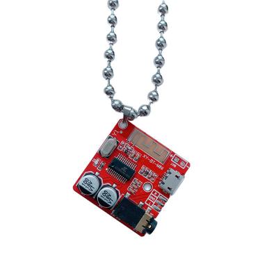 China Hot Stainless Steel Cute Necklace Hip Hop INS Style Y2K Cyberpunk Necklace PCB Board Pendant Necklace For Women for sale