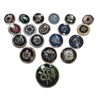 China Factory Wholesale Viable Metal Button Color Dot Oil Toe Gold Toe Suit High Hand Stitched Coat Button for sale