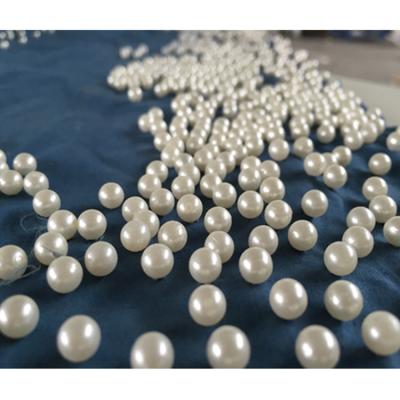 China Viable Without Hole Round Pearl ABS Bead Button With Nail For Garment Accessories for sale