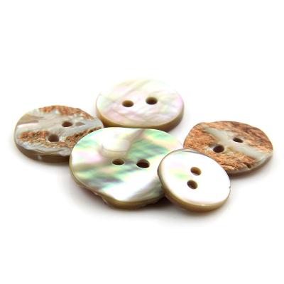 China 2021 new popular dry cleaning abalone ayoya river BROOM shell button for sale