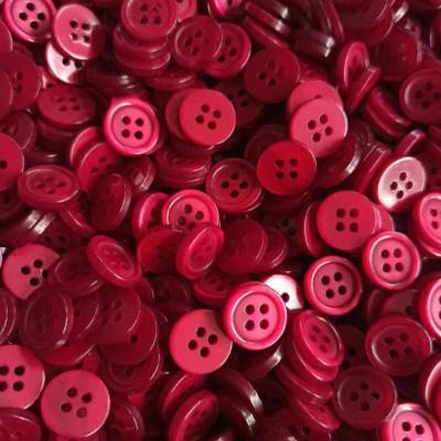 China Wholesale Dry Cleaning Buttons With 2/4 Holes Garment Resin Material Multi Colors Men Shirt Button for sale