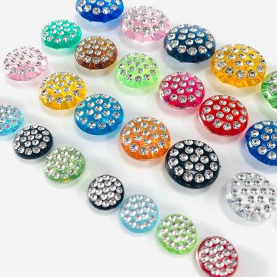 China Wholesale 16l-80L Viable Color Crystal Acrylic Upholstery Buttons For Clothing for sale