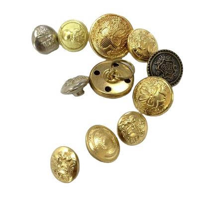 China Viable Wholesale Metal Button Custom Logo Sewing Brass Buttons for sale