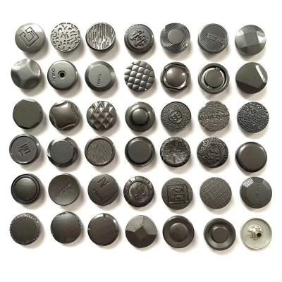 China Sustainable Wholesale Zinc Alloy Snap Button Cap Gunmetal 17MM Snap Button for sale