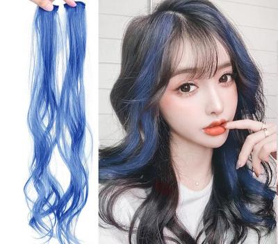 China I-Tip Hair Gradient Highlight Color Wig Piece Invisible Seamless Bangs Natural Hair Extension Piece For Women for sale