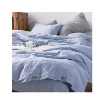 China Linen Bed Linen Sets Bedding Set Anti-static European Canvas Quilt With Duvet Cover for sale