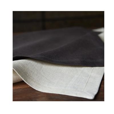 China Japan Style Vintage Washed 100% Miter Linen Place Mat / Table Linen Towel for sale