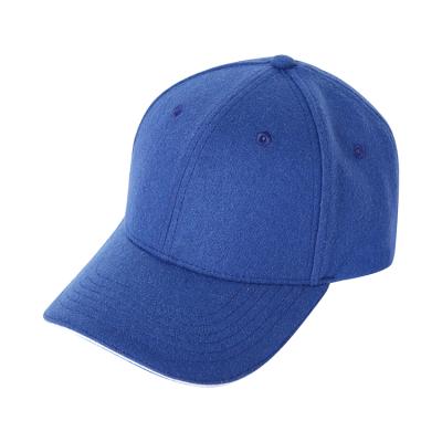 China Solid Color Woolen Caps Structured Male Female Basic Plain Blank Baseball Cap for sale