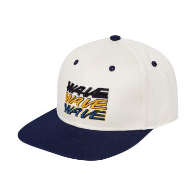 China Fashion Flat Bill Hip Hop Hat Two Tone 3d puff Embroidery Custom Snapback Cap Hat for sale