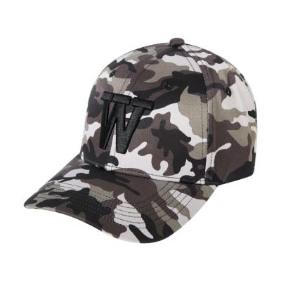 China Custom 3d Embroidered Logo Baseball Cap Camouflage 6 Panel Baseball Cap for sale