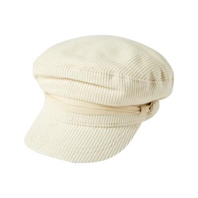 China New Design Rope Courdroy Blank Girls Beret Army Hat Miliary Cap Hat For Women for sale