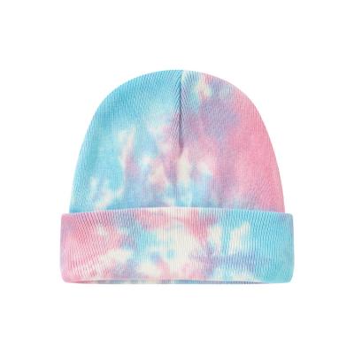 中国 Cool High Quality Beanies Colorful Tie Dye Beanie Unisex Sport Cuff Knit Beanie 販売のため