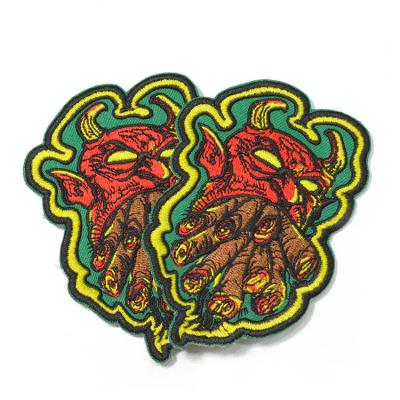 China Wholesale Heat Cut Custom Embroidery Logo Custom Clothes Embroidered Patches for sale