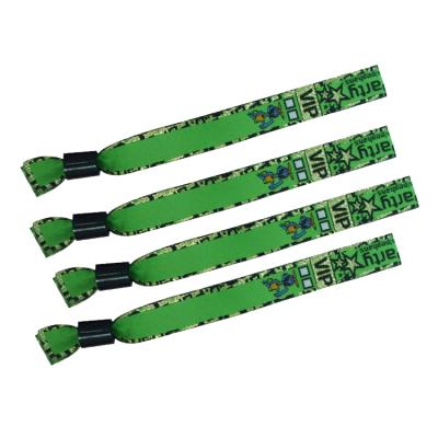 China Cheap Disposable Custom Made VIP Admission Woven Wristband Eco - Friendly For Concert , Events , Festival for sale