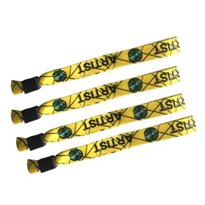 China Cheap Disposable Custom Fabric Eco-friendly Custom Sublimation Printing Admission Music Festival Thermal Wristbands for sale