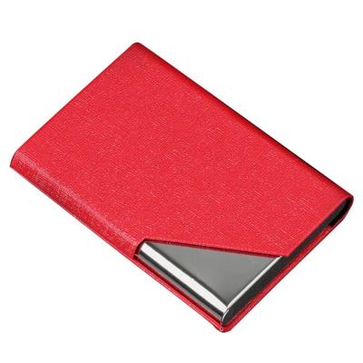 China New Luxury Custom Logo Card Holder PU Leather Men Women Business Gifts Fashion for sale