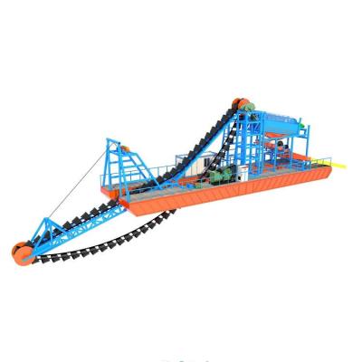 China Gold Mining Gold Filtering Boat Diamond Ship Dredger Bucket China Hydraulic Chain Dredger Gold Mining for sale