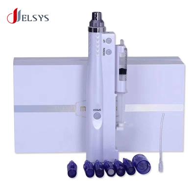 China Pigment Beauty Pen With 12 Removal Injector Pin Needles And Tube 2 In 1 Portable Smart Pen Meso Therapy Facial Care Machine for sale