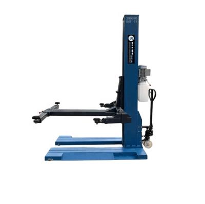 China BLURESEA Single Post Lift Protable Hydraulic Single Post Car Lift 1 Post Lift 2800KG for sale