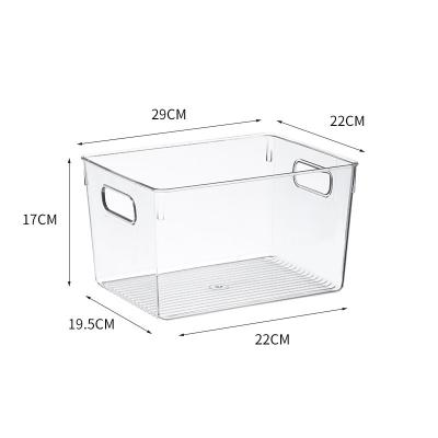 China Factory Wholesale Viable Desktop Cosmetic Brush Organizer Home Bathroom Plastic Transparent Transparent Other Storage Box for sale