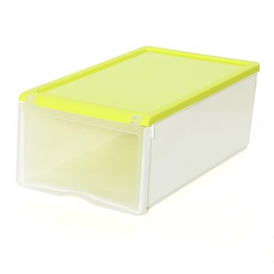 China Factory Wholesale Stackable Clear Transparent Plastic Sneaker Shoe Box Viable Storage Box for sale