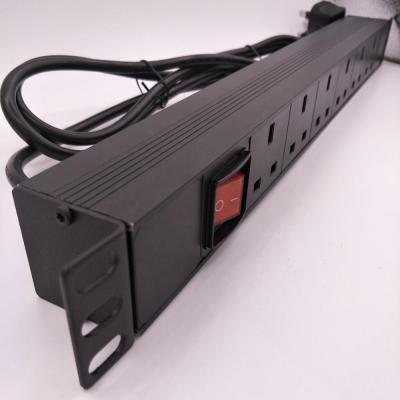 China Plastic Aluminum and Uninflammble Type 1U UK POWER DISTRIBUTION UNIT for sale