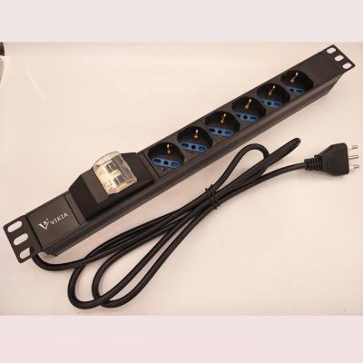 China 1U Aluminum Rack Italian PDU for sale