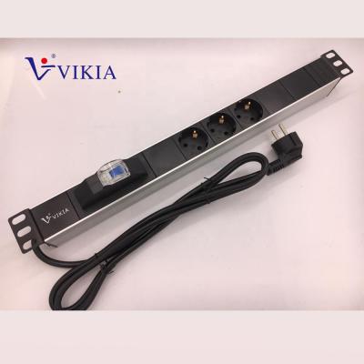 China 1U 3ways Aluminum German Type PDU With Control WIFI Switch for sale