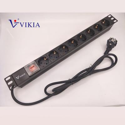 China German Type 1U 8ways Aluminum PDU For Libyan Market for sale