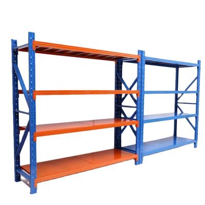 China Corrosion Protection CE Warehouse Medium Duty Rack Storage Stacking Iron Racks Warehouse Medium Racks for sale