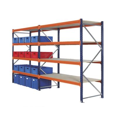 China Customized Heavy Duty 4 Layers Heavy Duty Warehouse Pallet Metal Shelves Racking Systems for sale