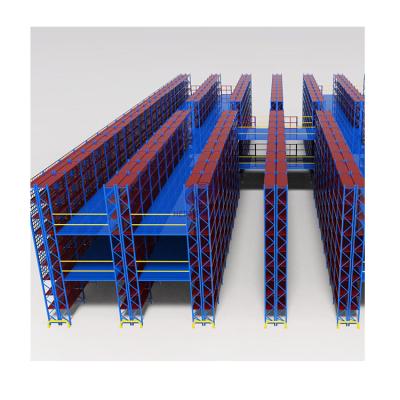 China Adjustable Shelf Height Accept Large OEM Projects Factory Double Side Steel Plate Warehouse Mezzanine Multi Rack for sale