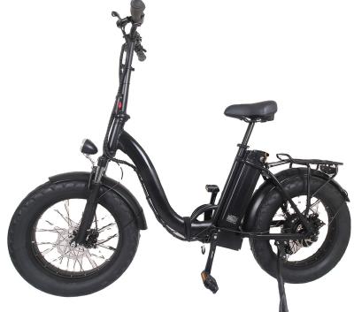 China European Warehouse 500W Electric Bicycle Eu Warehouse Fat Foldable Women's Ebike Electric Bike With 20 Inch Fat Tires for sale