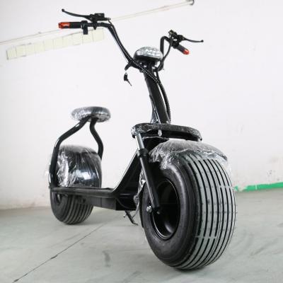 China Electric Scooters 2000w Black Road Double Seat Powerful Motorcycle Electrica Single Double Seat Citycoco for sale