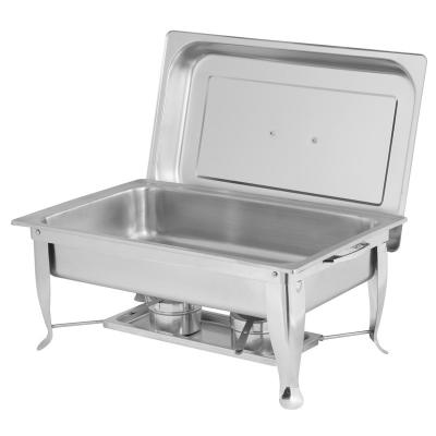 China Economy 9L Stackable Stainless Steel Beetle Folding Chafing Dish for sale