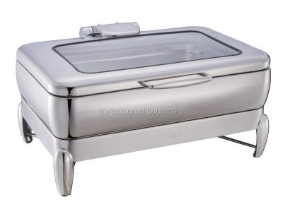 China Water Return System Horeca Supply Hydraulic Induction Buffet Chafing Dish for sale