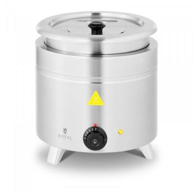 China Sustainable 10L Stainless Steel Commercial Tureen Electric Soup Warmer Kettle for sale