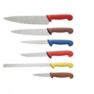 China Disposable Industrial Kitchen Accessories HACCP Color Coded Stainless Steel Commercial Kitchen Knife Set With Low MOQ for sale