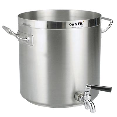 China OEM ODM Faucet Stainless Steel Stock Pot Sustainable Work With Induction Cooker For Long Time for sale