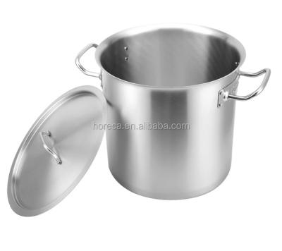 China Sustainable Highest Quality Kitchen Cares Stainless Steel Soup Low Pressure Cauldron Stock Pot for sale