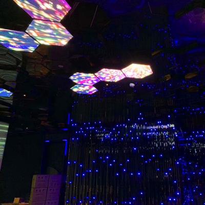 China New Retail Advertising P2.5 P3 P4 Hexagon Shape Led Video Billboard For Night Club for sale